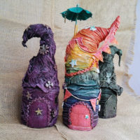 Powertex fairy houses