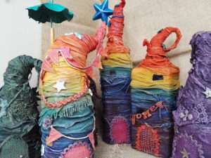Powertex fairy houses by Kore Sage