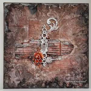 Powertex mixed media canvas by Kore Sage