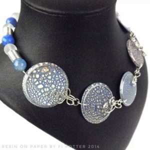 Resin necklace by Fiona Potter