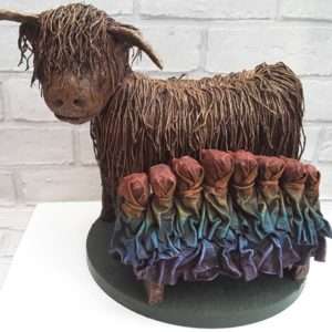 Powertex Highland cow by Abigail Lagden