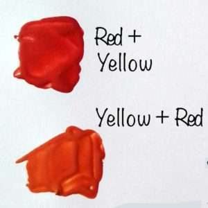 Mixing orange with Powertex