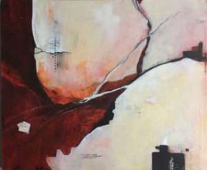 Fractured, Mixed media painting Latest artwork by Kore Sage Art