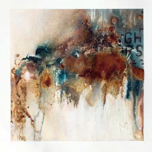 Blue Bister and Rust art by Kore Sage from Rusty landscapes series