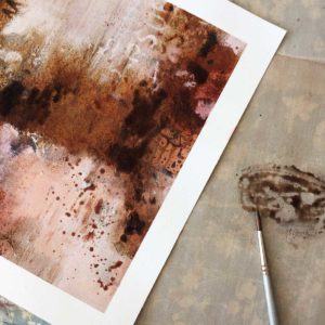 Create unique rust and Bister mixed media art