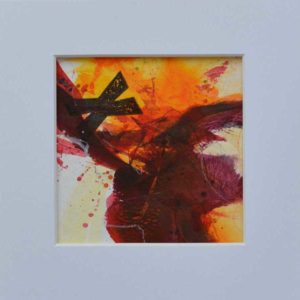 Diving in, art on paper by Kore Sage