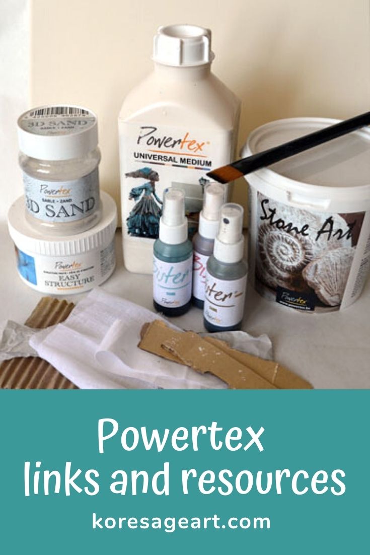 Powertex Resources And Links - Kore Sage | Mixed Media Artist